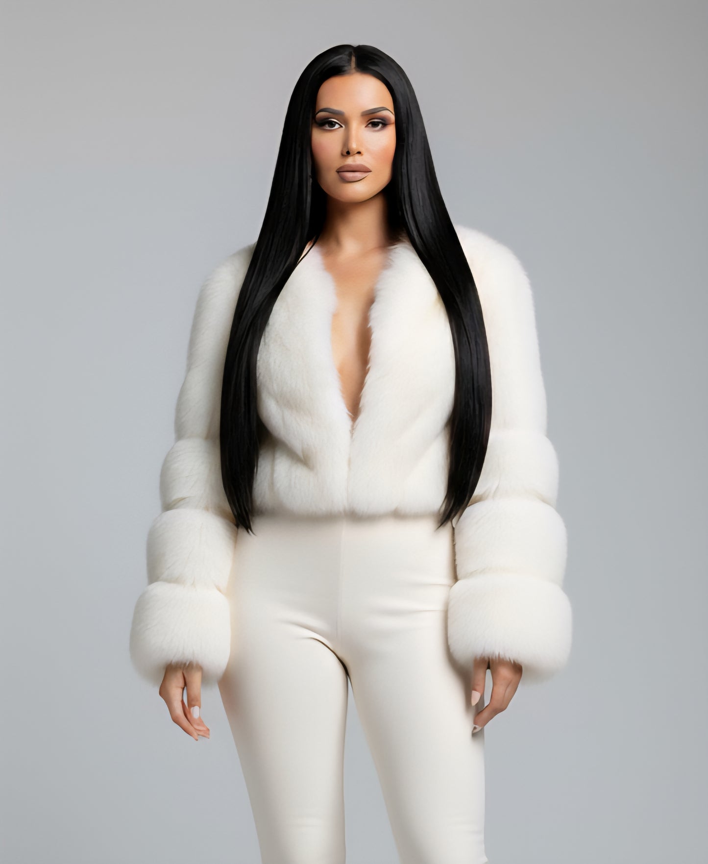 The White Fur Jacket