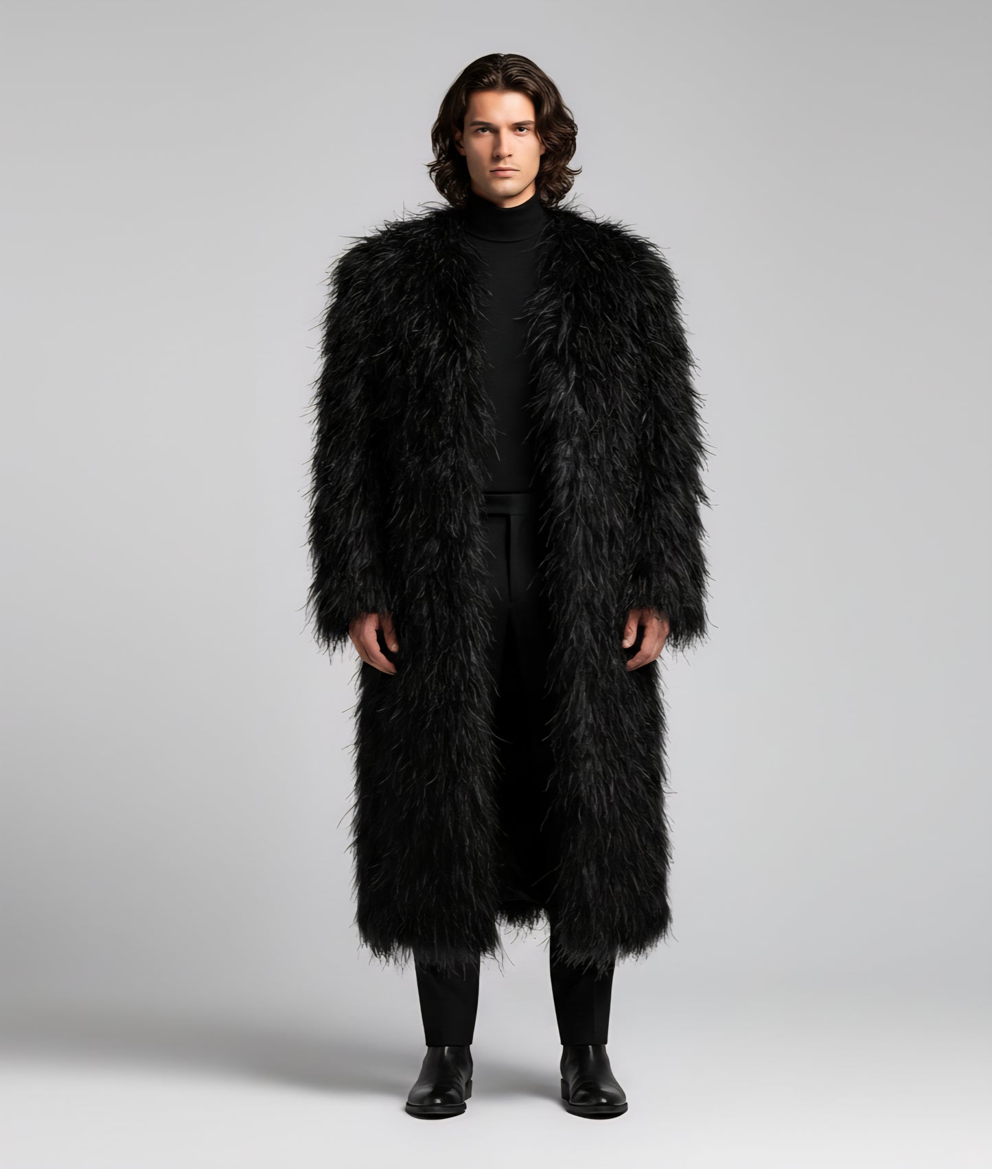 The Black Feathered Coat