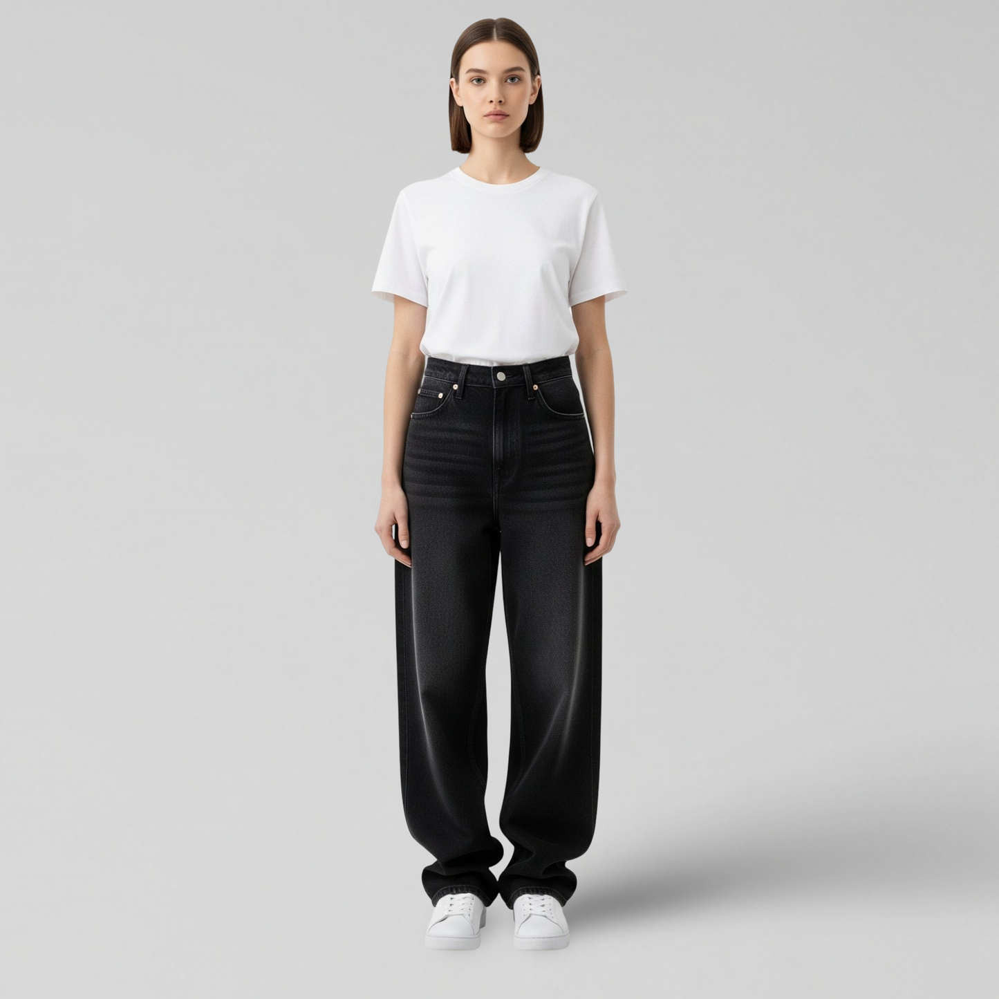 BLACK BAGGY JEANS
