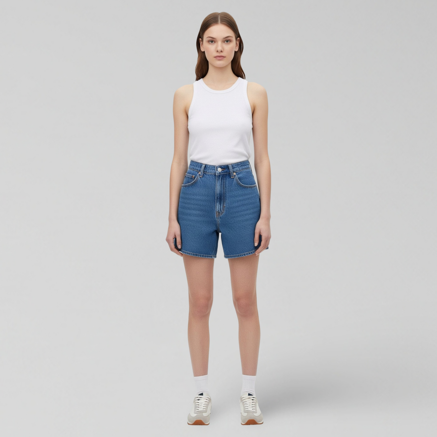 BLUE DENIM SHORTS