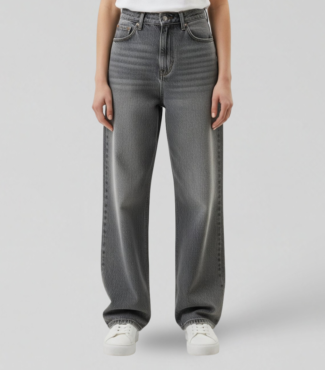 GREY BAGGY JEANS