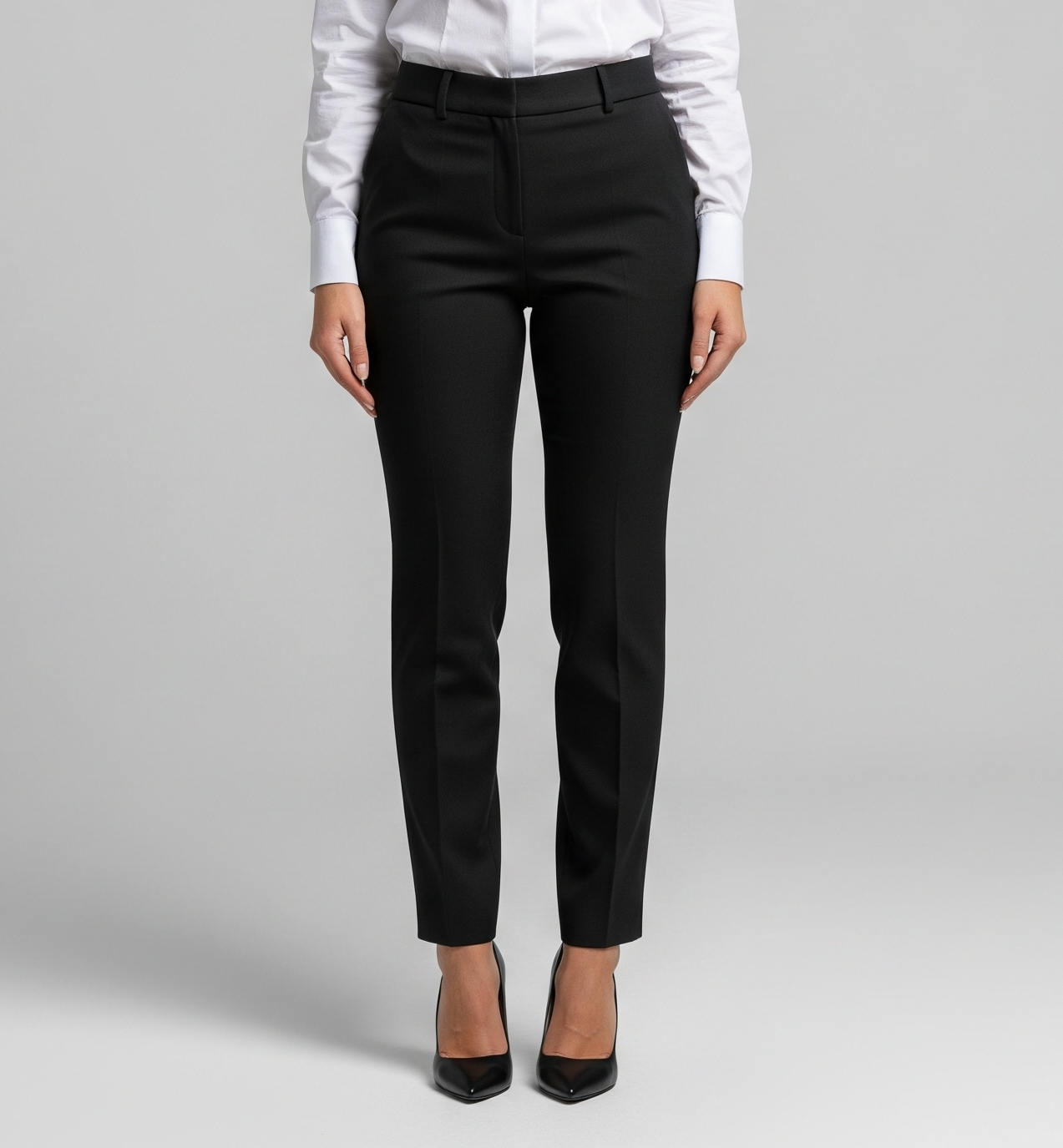BLACK FORMAL TROUSERS