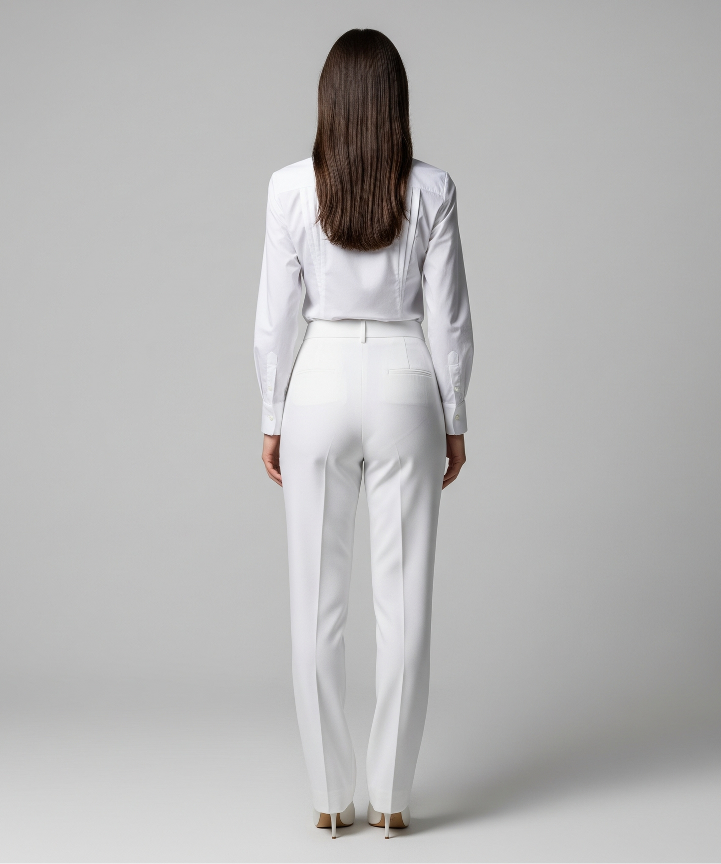 WHITE FORMAL TROUSERS