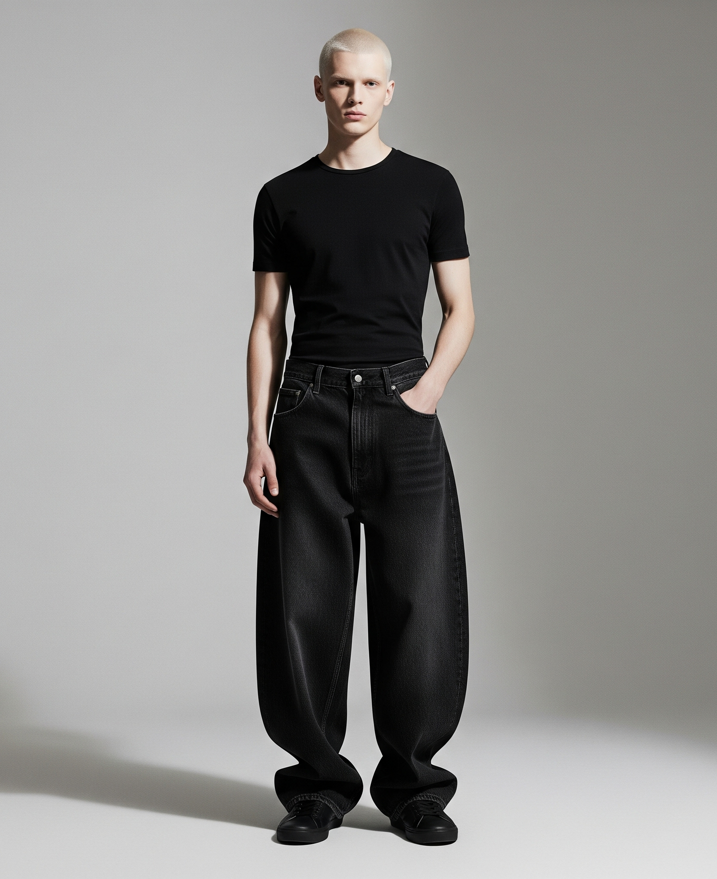 BLACK BAGGY JEANS