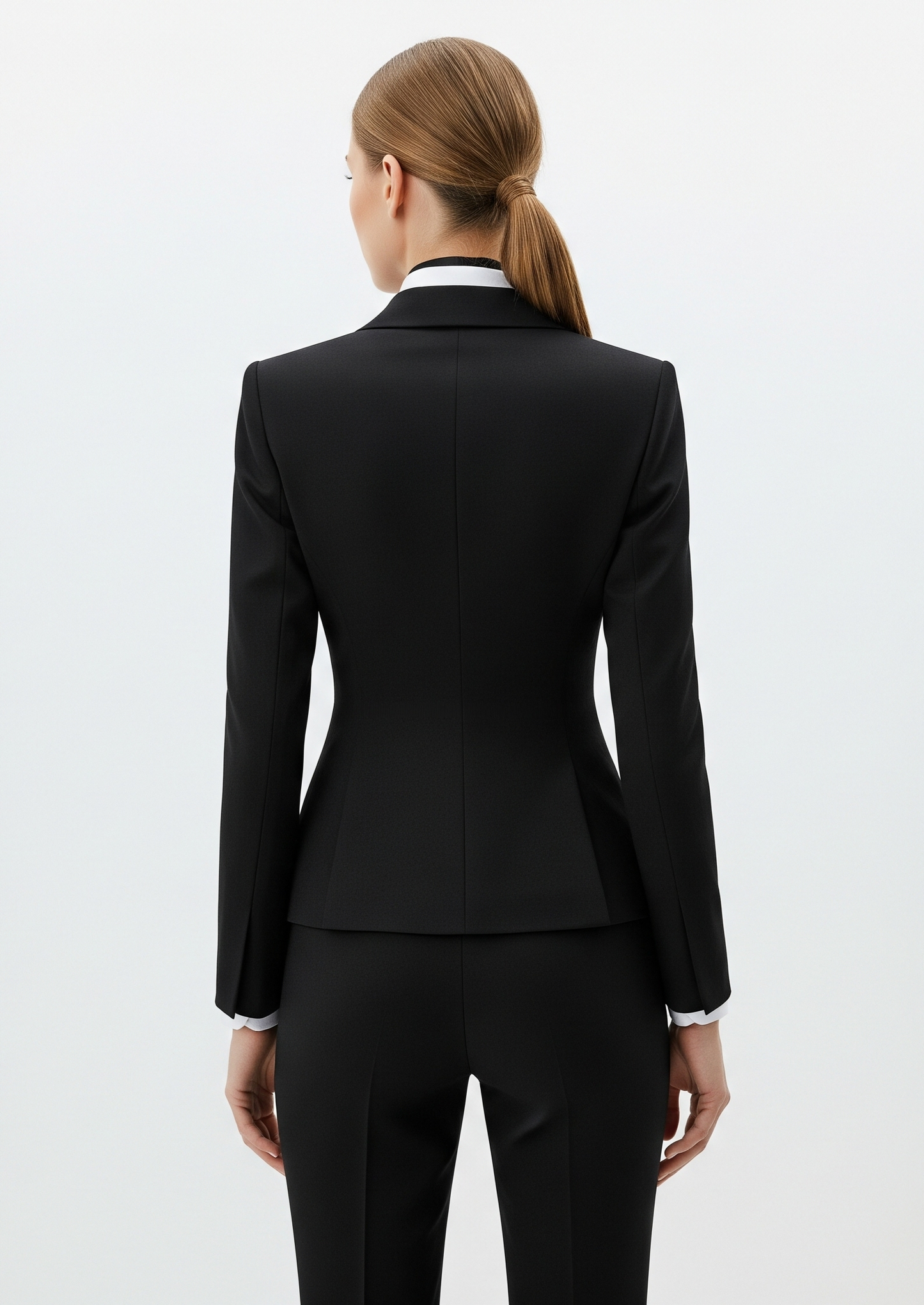 BLACK TAILORED THREE PIECE SUIT