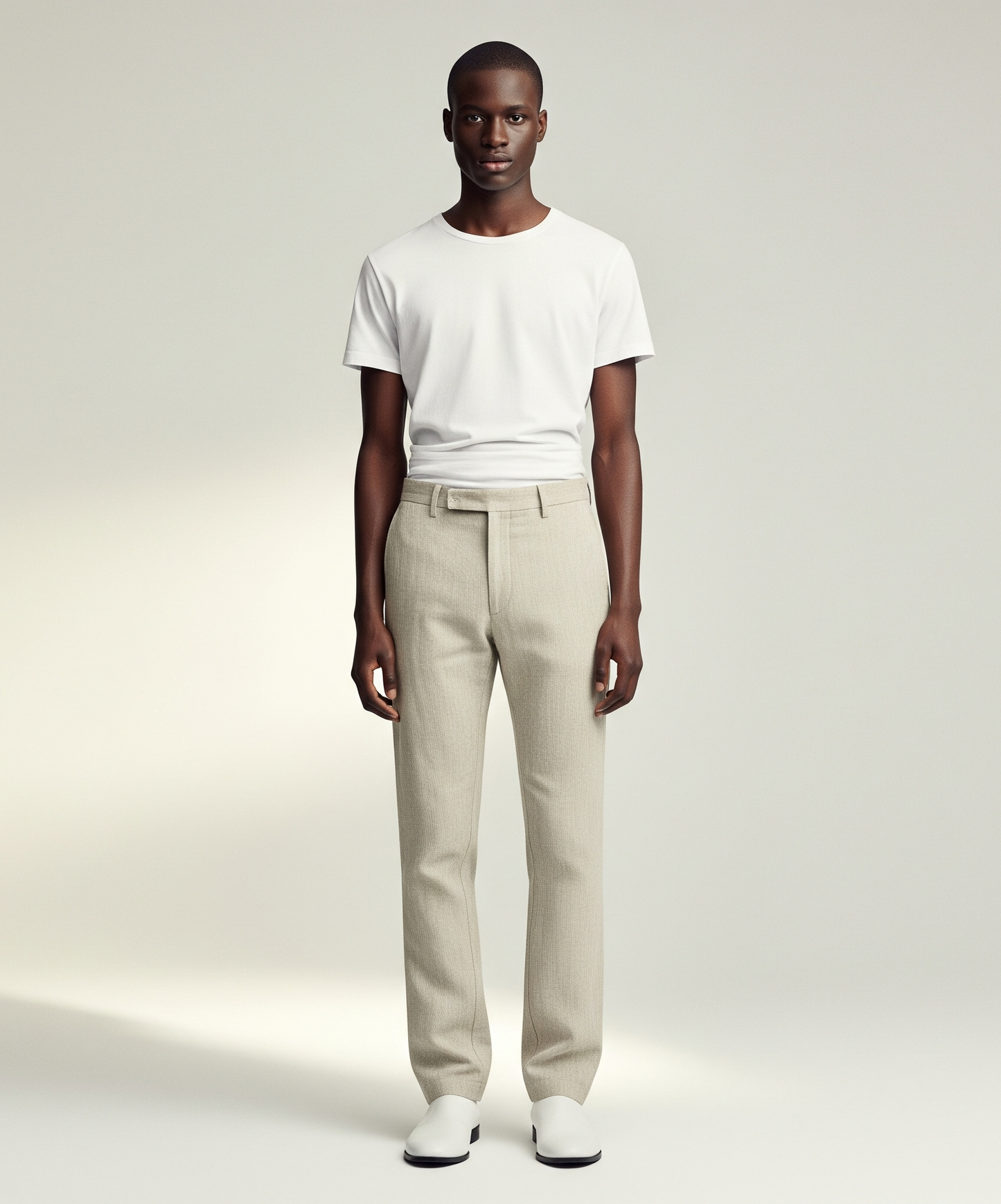 UNDYED LINEN TROUSERS