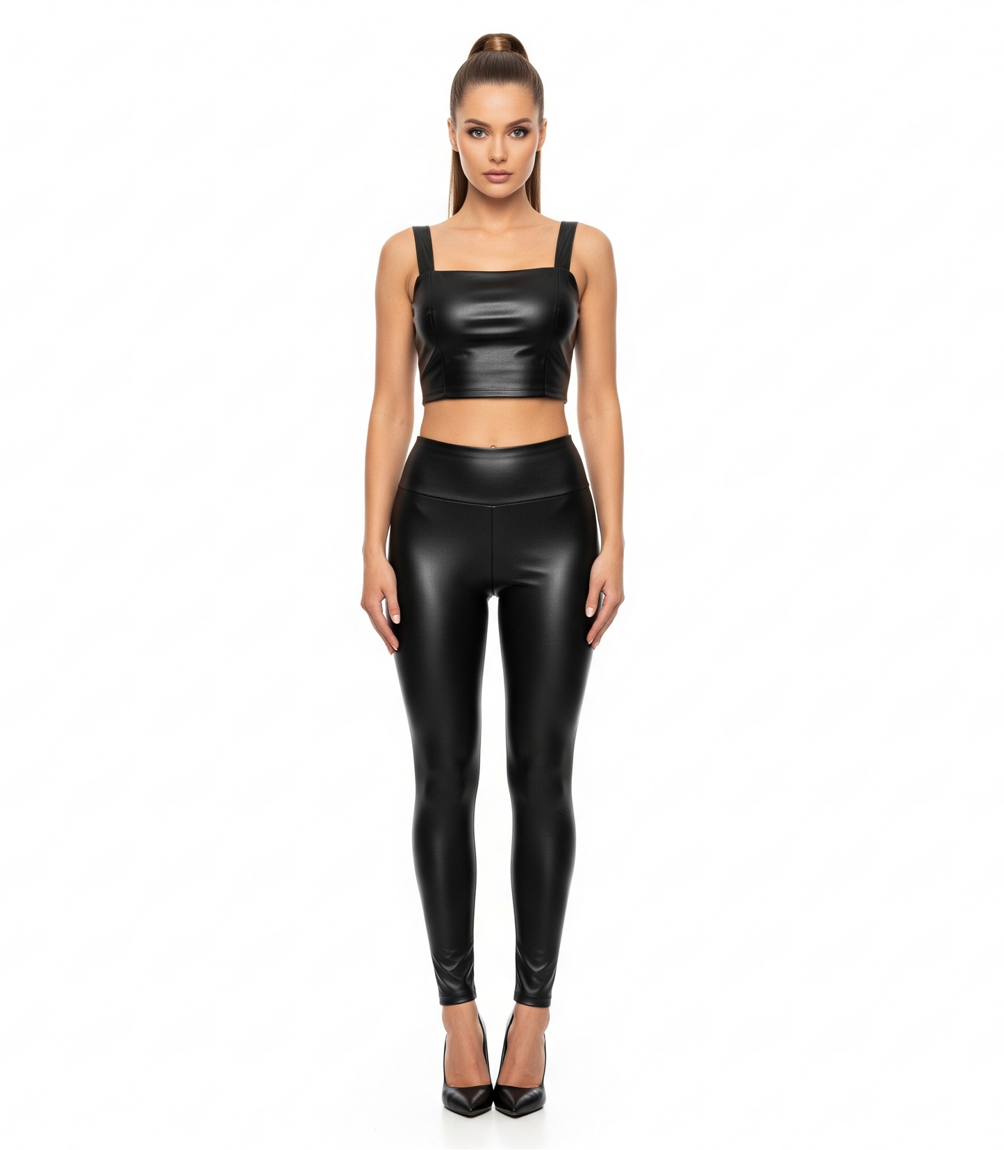 The Faux Leather Top