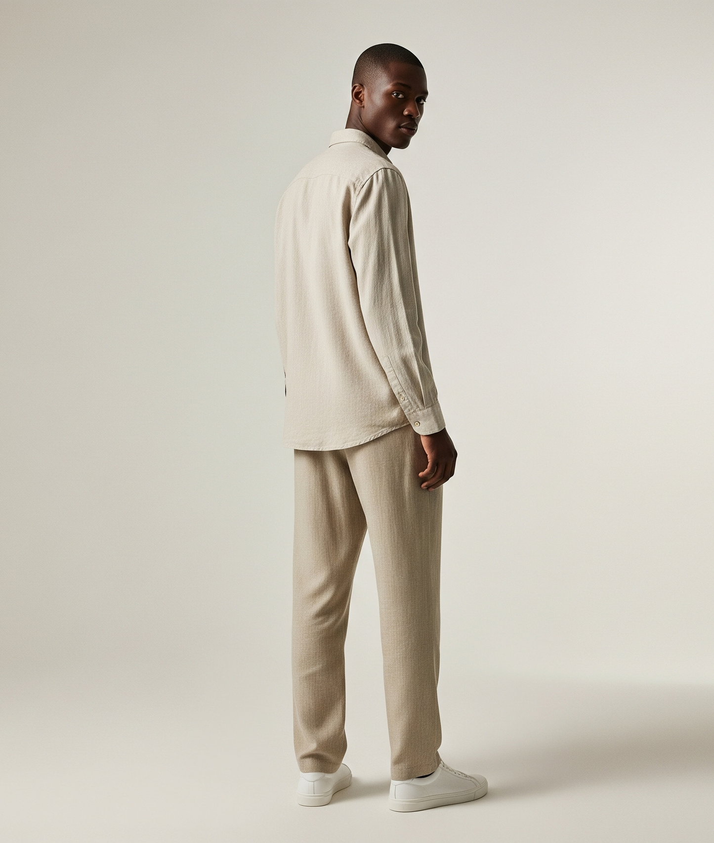 BEIGE LINEN SHIRT