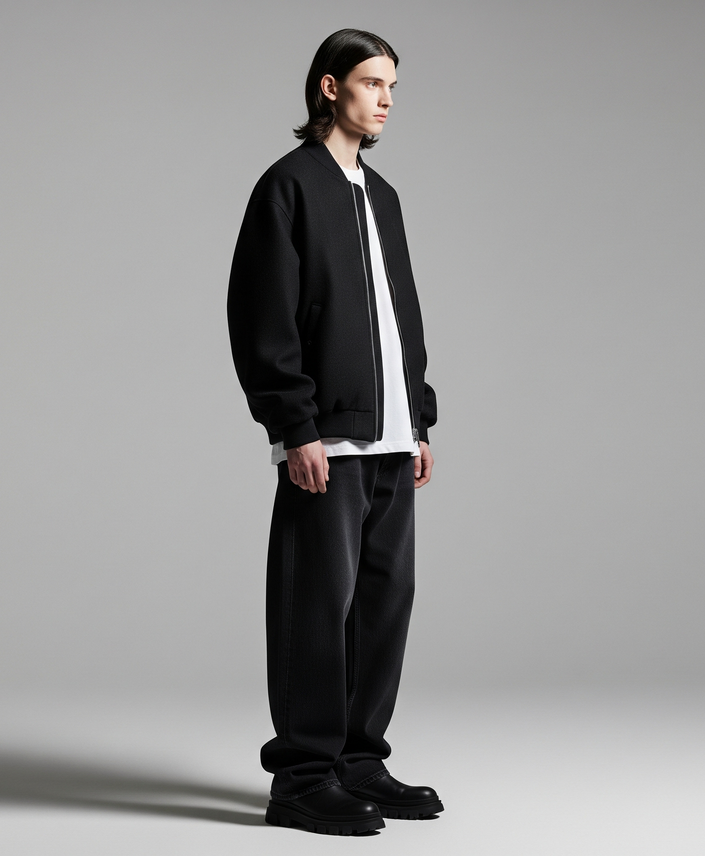 BLACK BOMBER JACKET