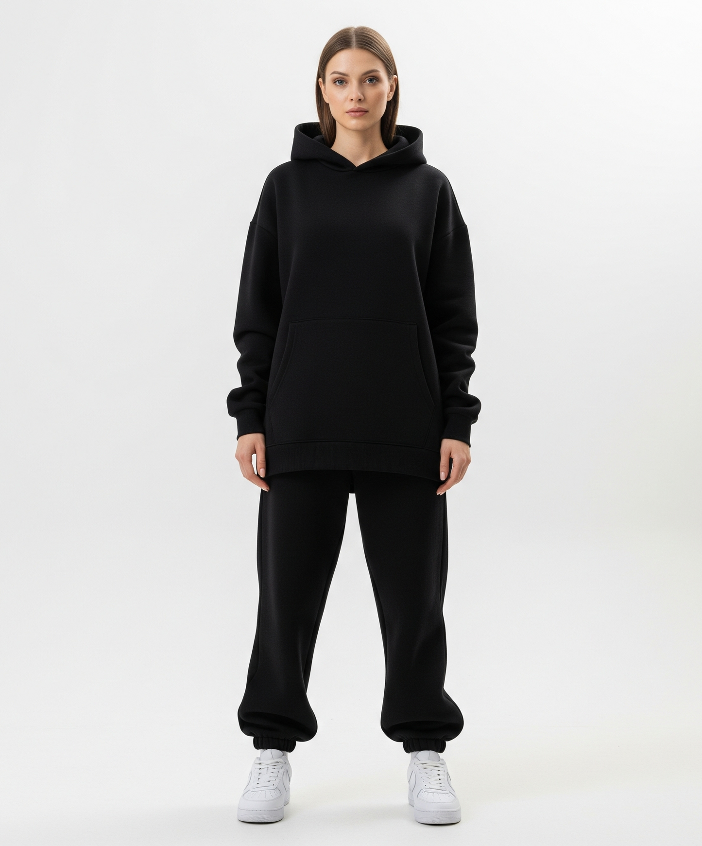 OVERSIZED BLACK HOODIE