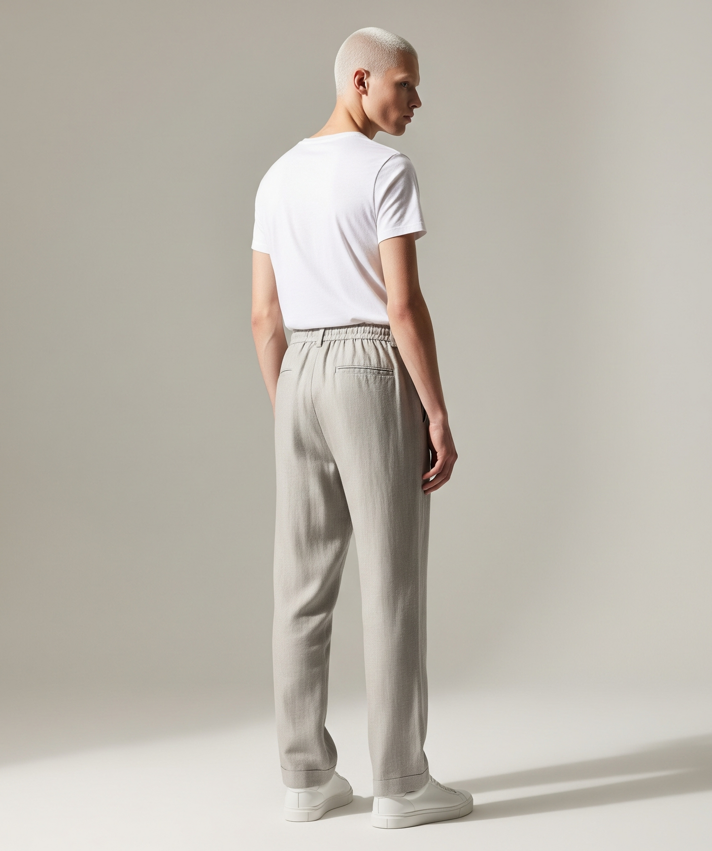 DRAWSTRING LINEN TROUSERS
