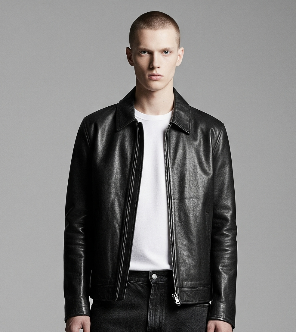 BLACK LEATHER JACKET