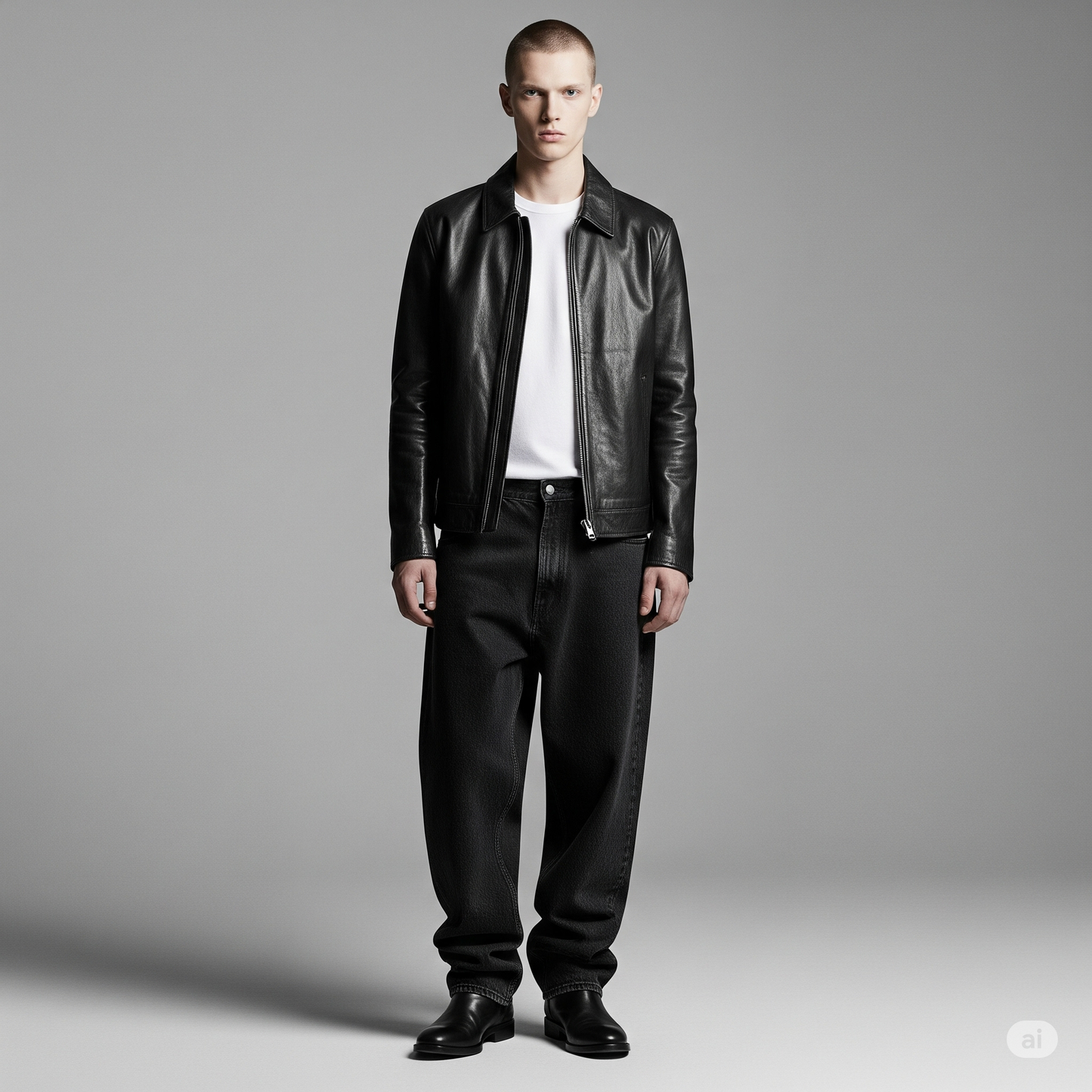 BLACK LEATHER JACKET