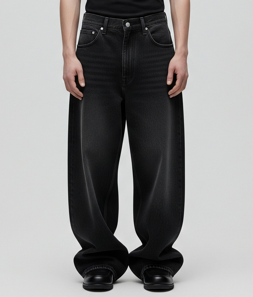 BLACK BAGGY JEANS