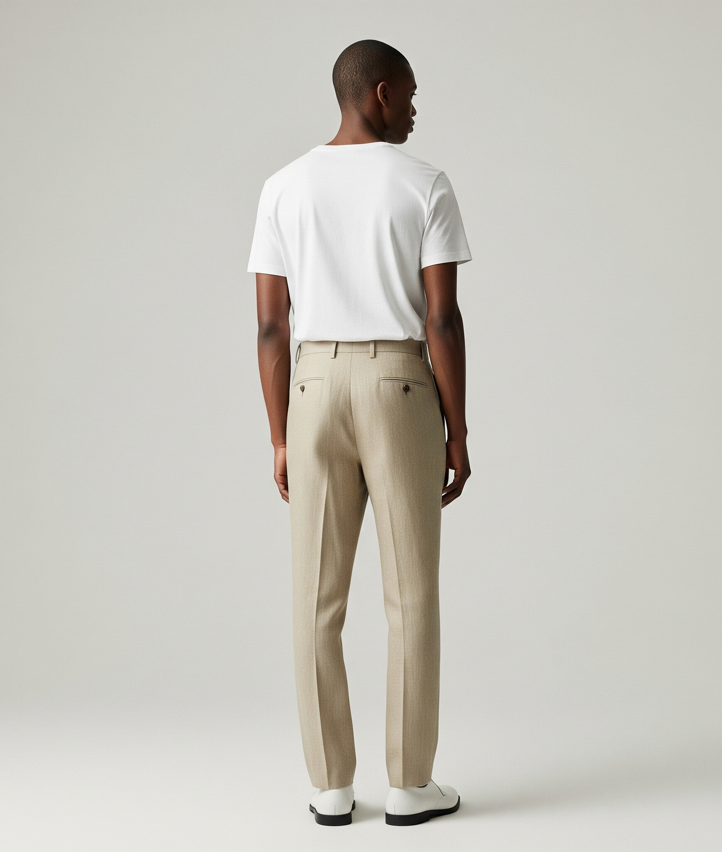 BEIGE LINEN TROUSERS