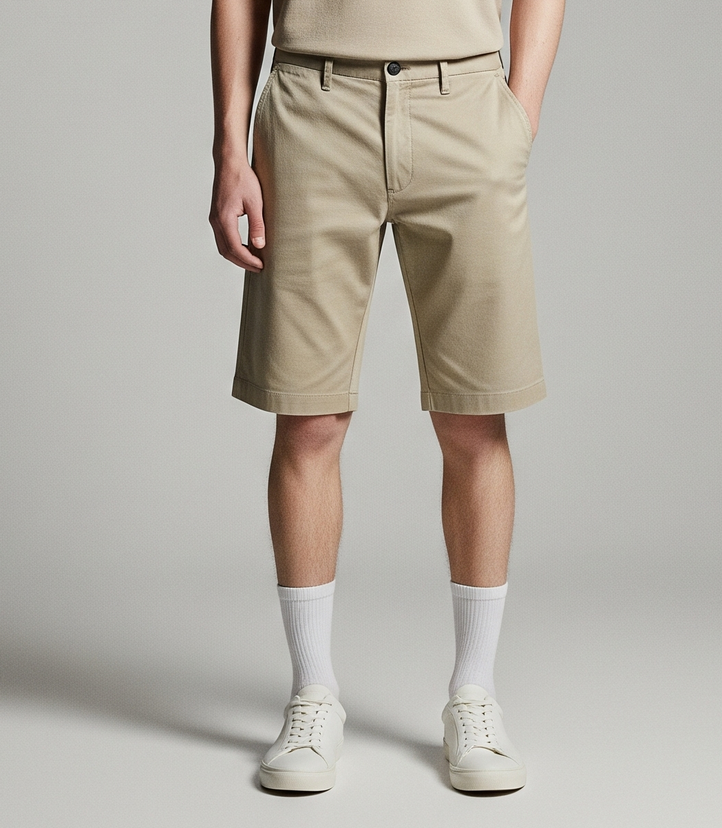 BEIGE CHINO SHORTS