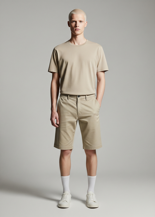 BEIGE CHINO SHORTS