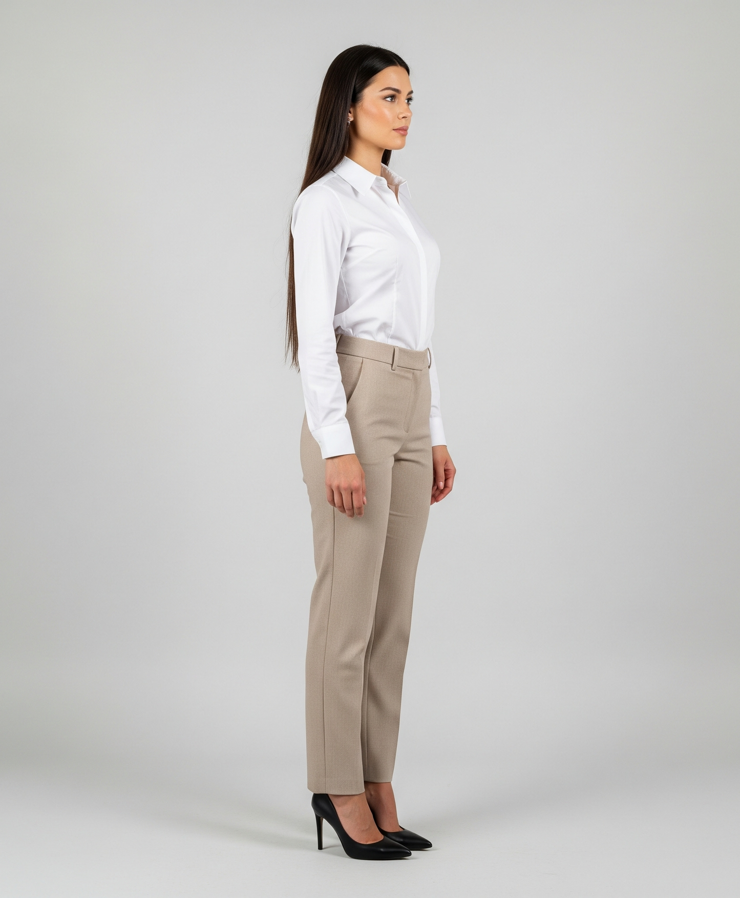 BEIGE FORMAL TROUSERS
