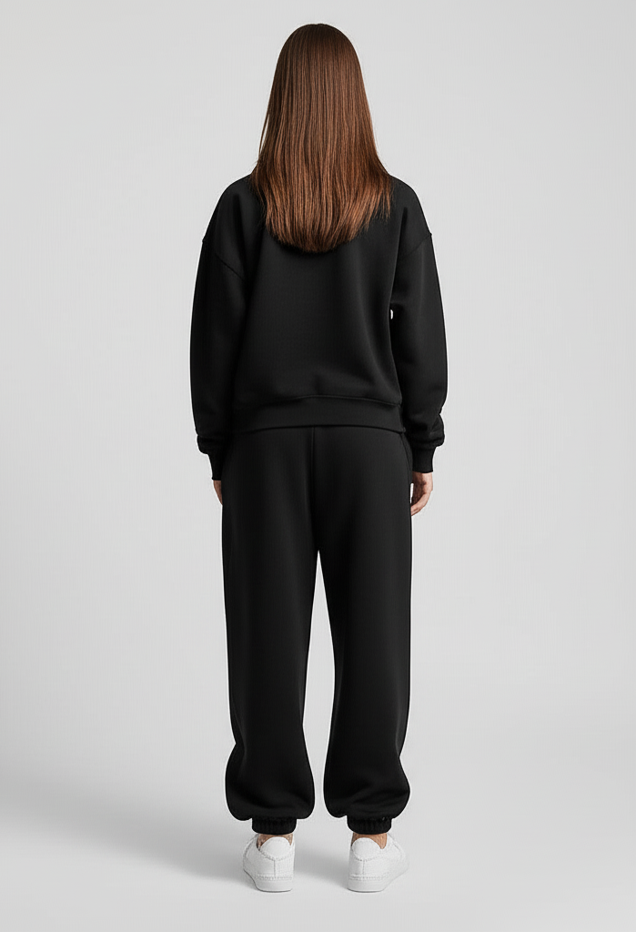 OVERSIZED BLACK SWEATSHIRT