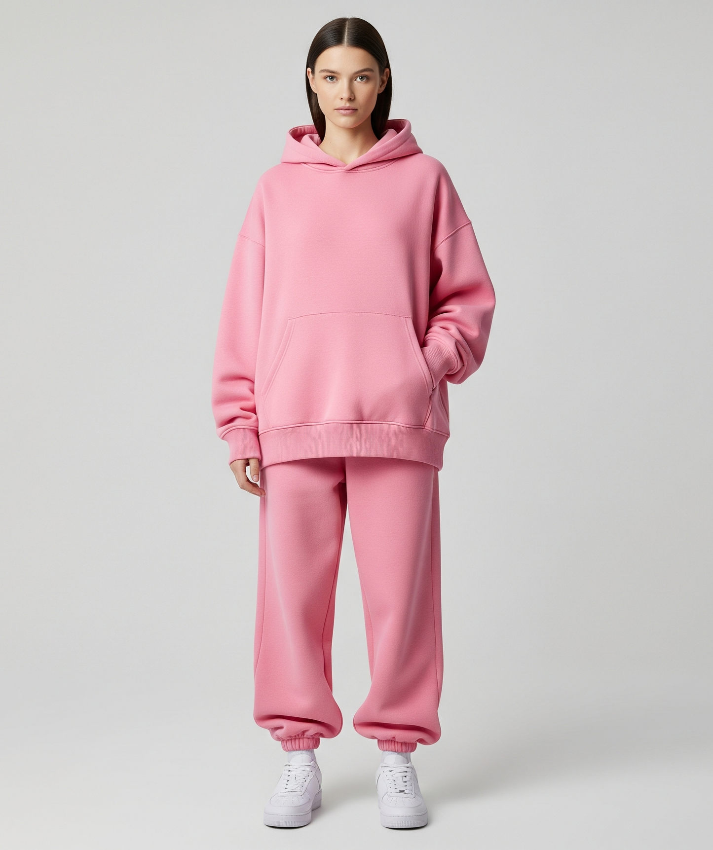 OVERSIZED PINK HOODIE