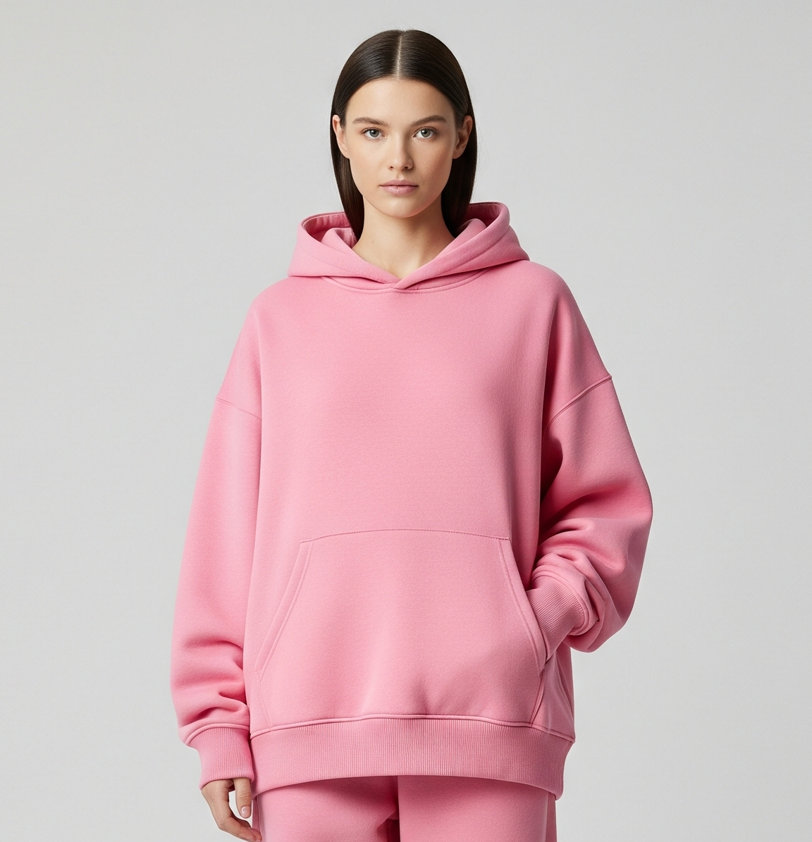 OVERSIZED PINK HOODIE