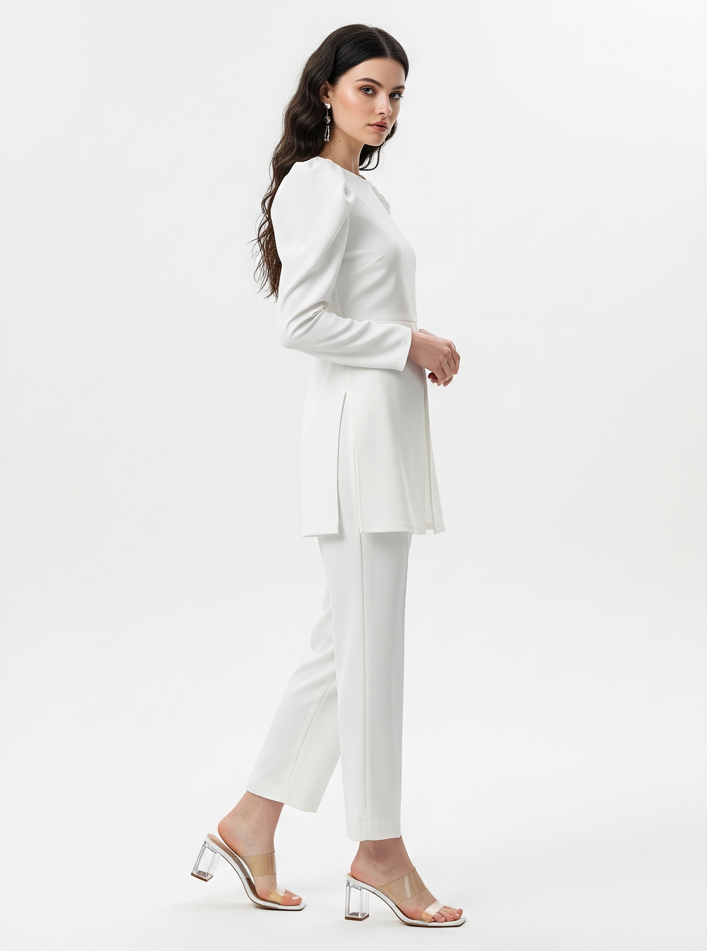 WHITE TWO-PIECE CO-ORD SET