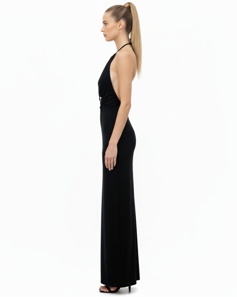 The Black Halter Dress