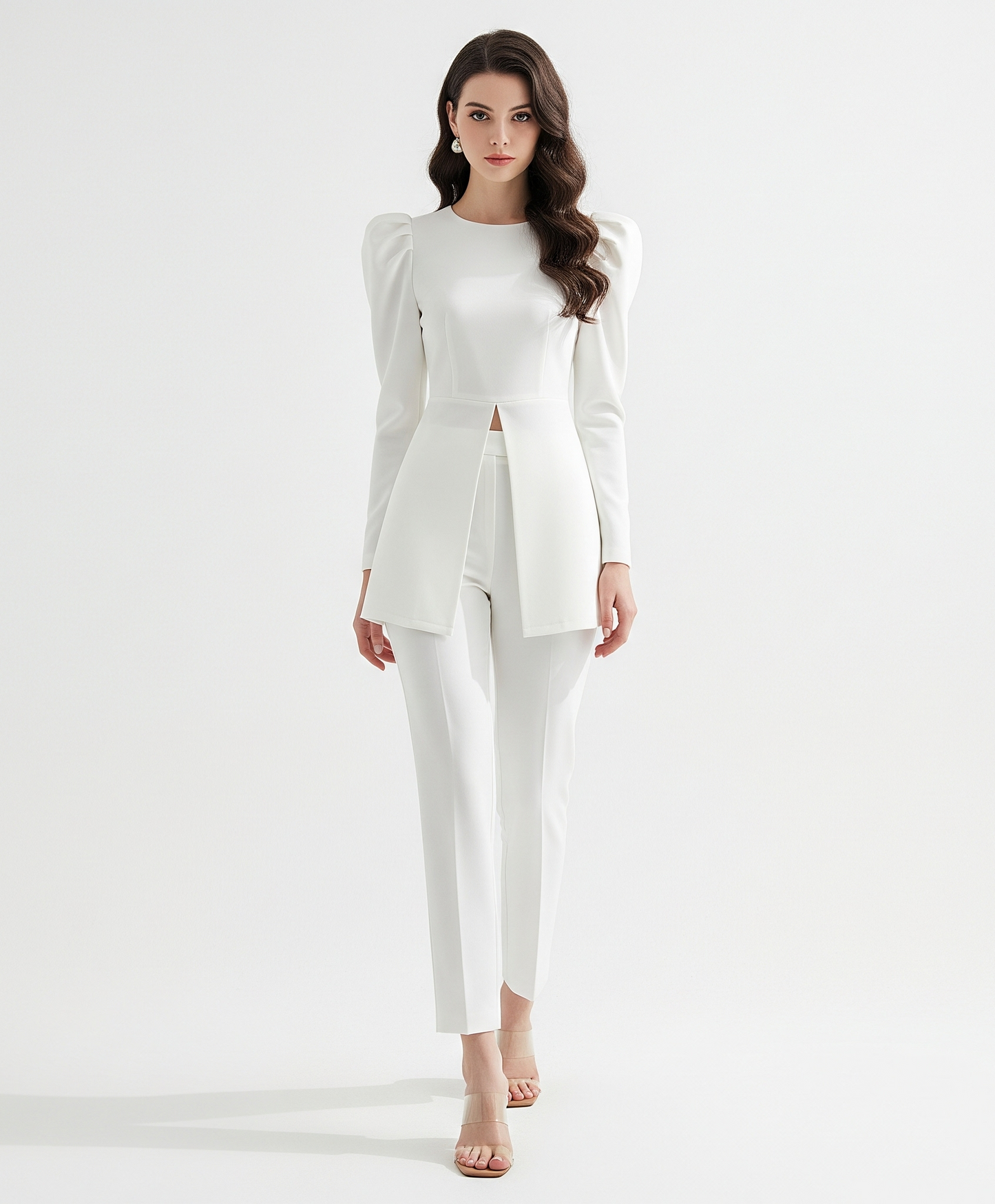 WHITE TWO-PIECE CO-ORD SET