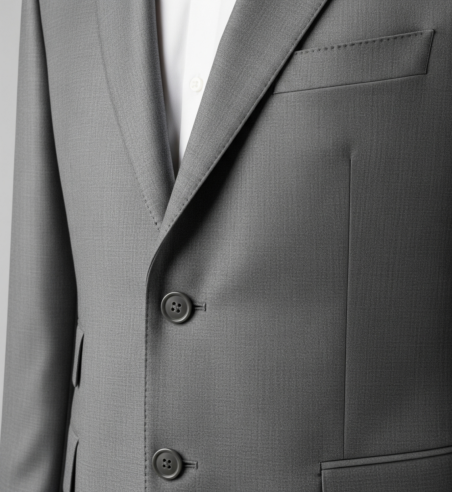 GREY THREE PIECE TAILORED SUIT
