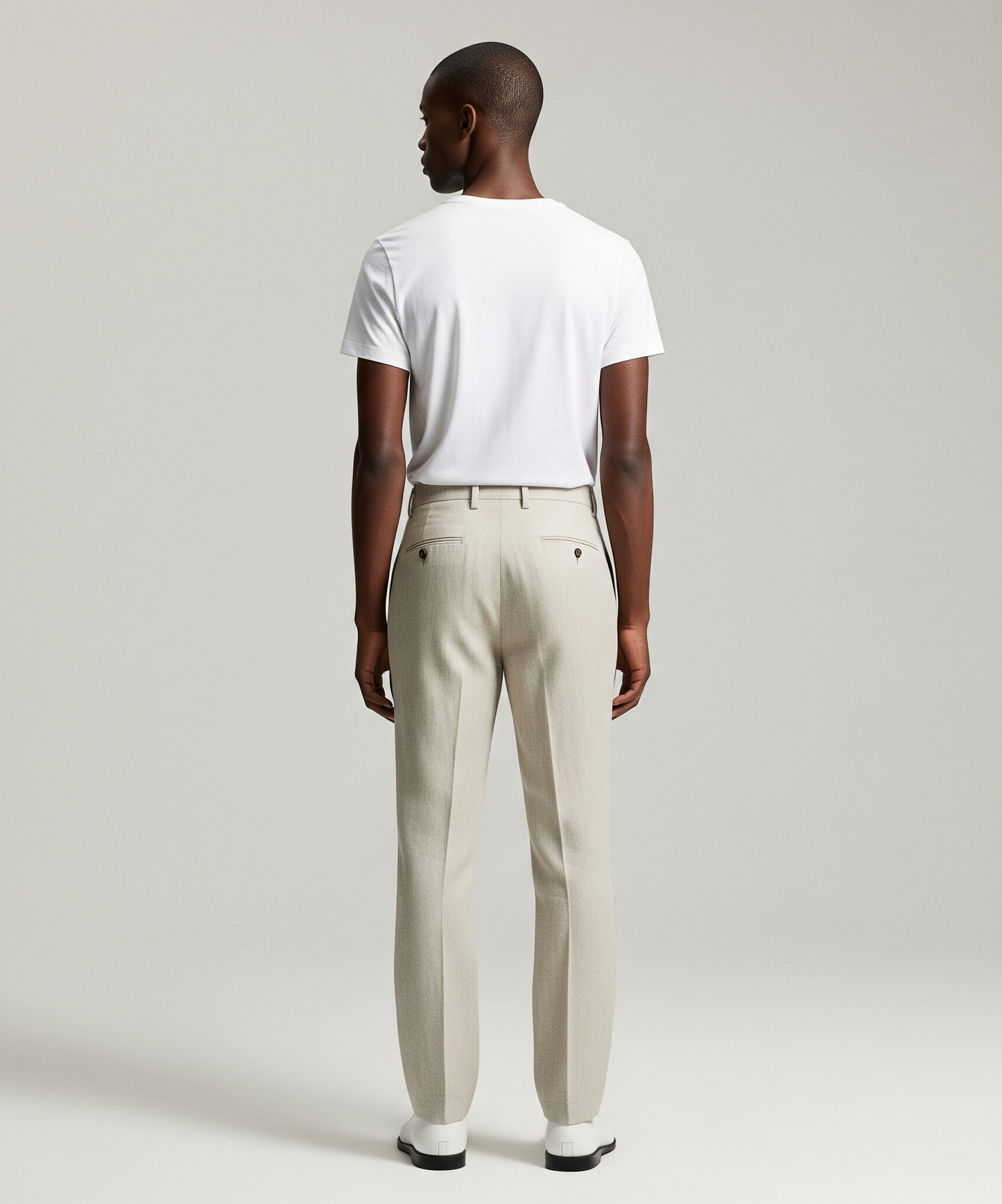 UNDYED LINEN TROUSERS