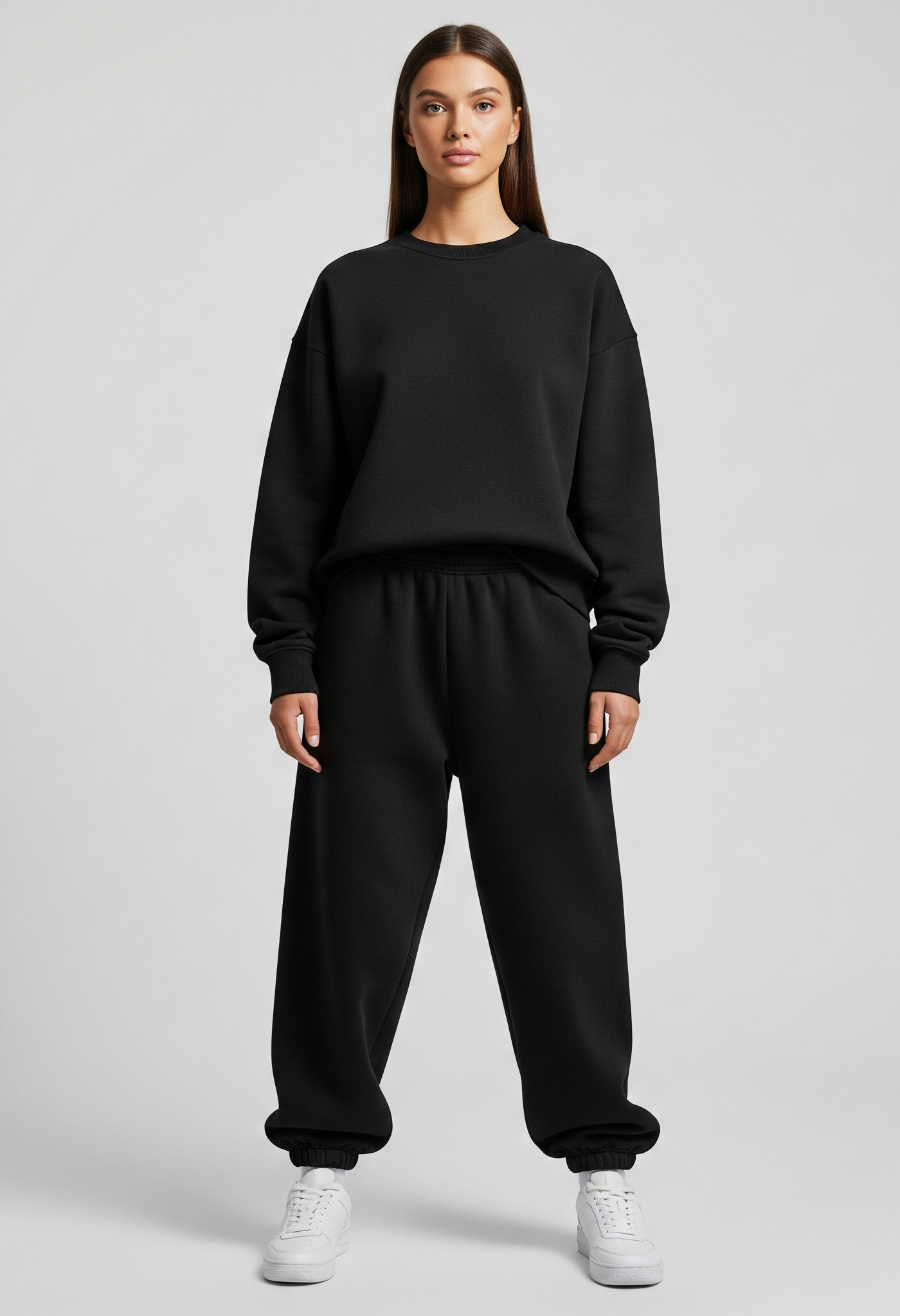 OVERSIZED BLACK SWEATSHIRT