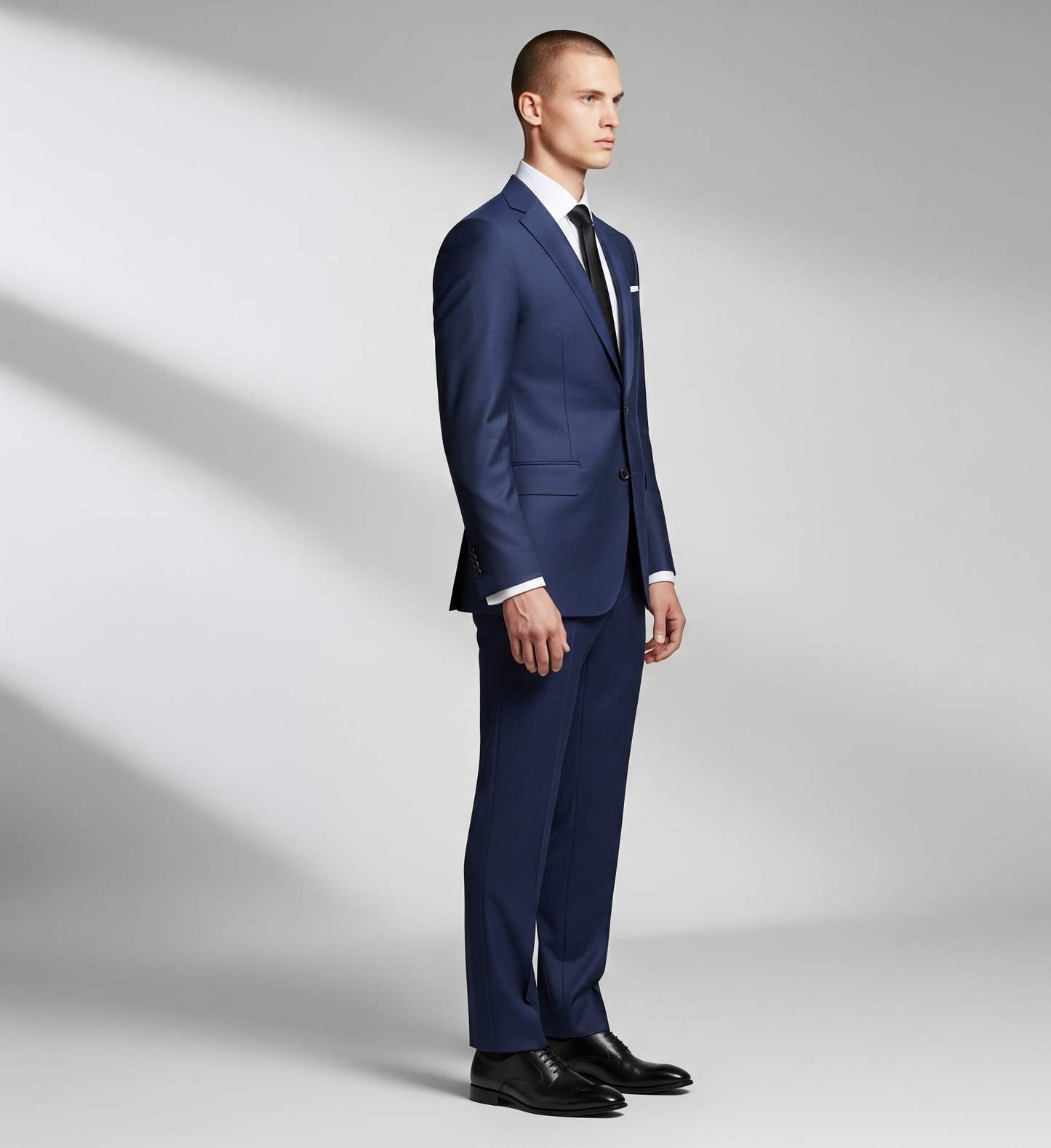 NAVY THREE PIECE TAILORED SUIT