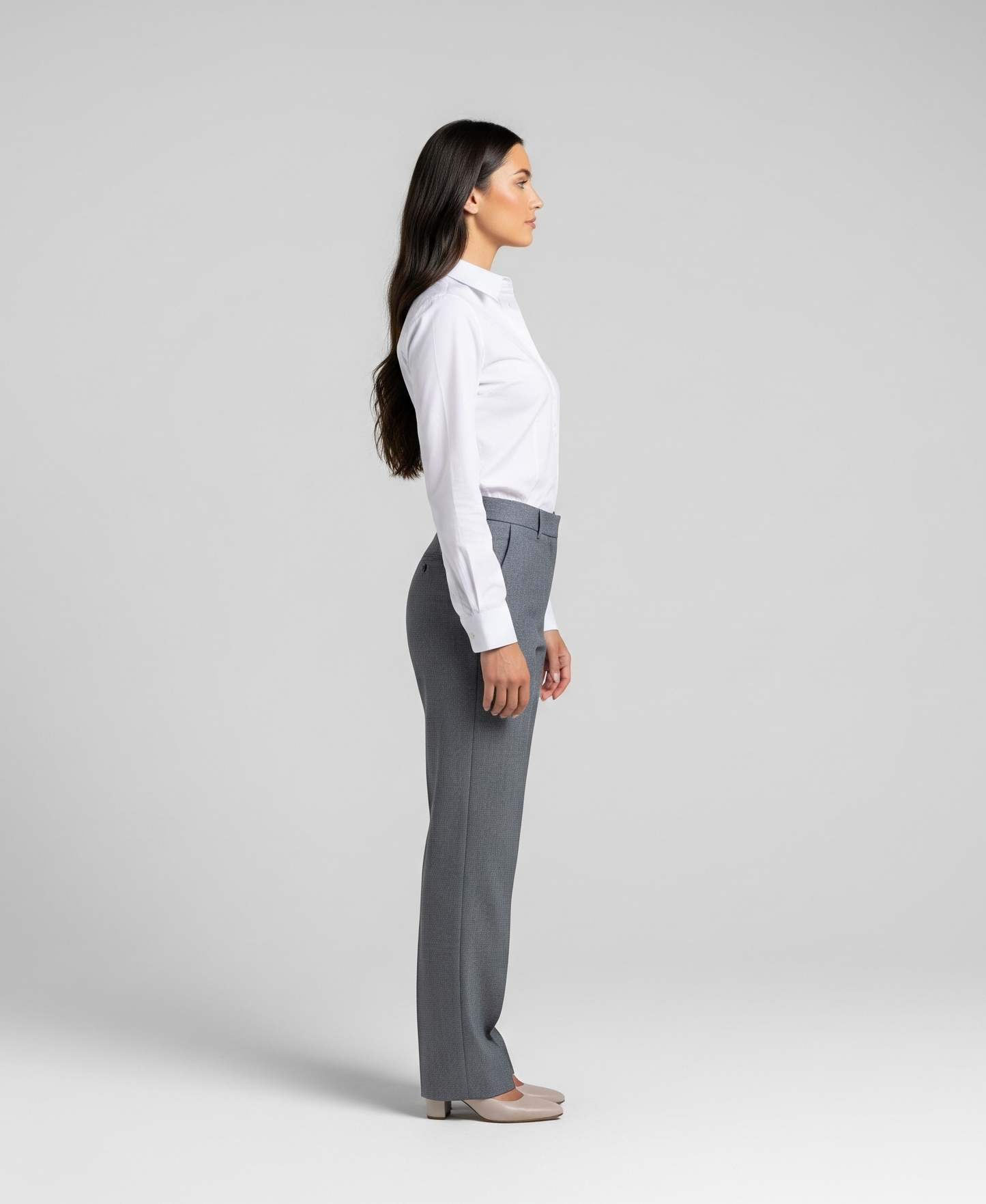 GREY FORMAL TROUSERS