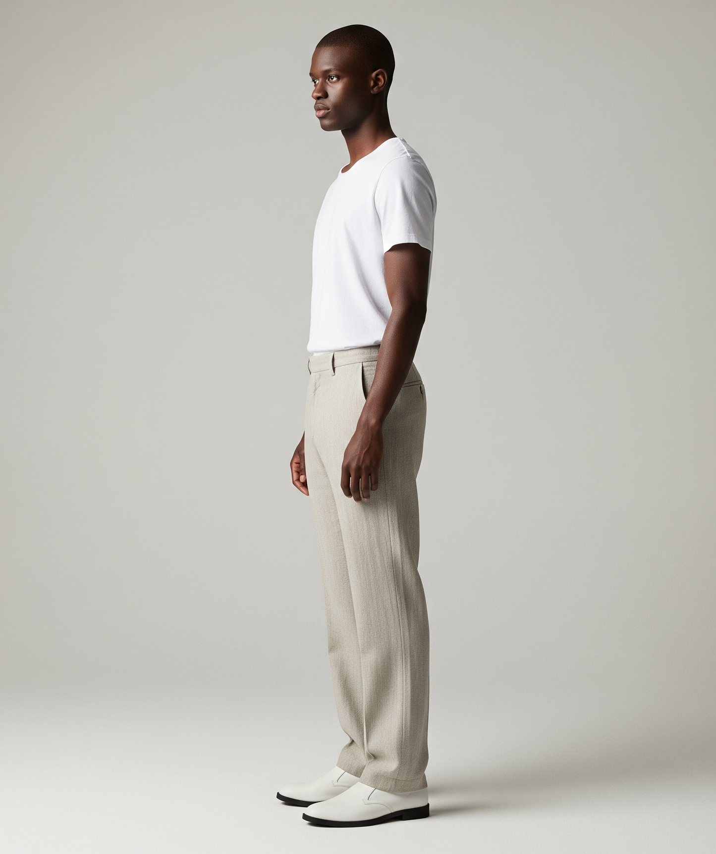 UNDYED LINEN TROUSERS