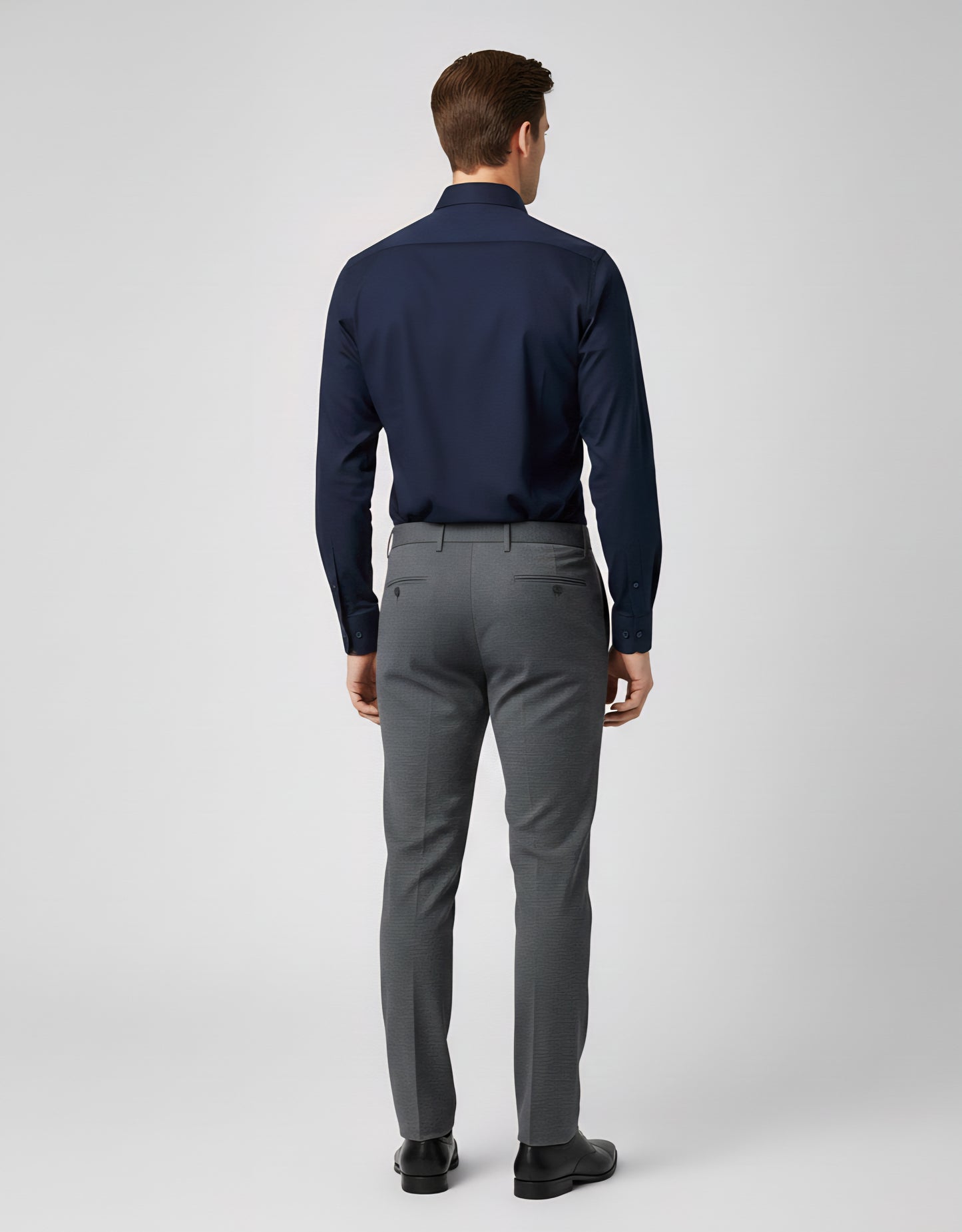 SLIM FIT NAVY FORMAL SHIRT