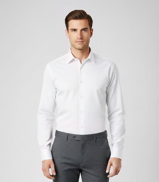 SLIM FIT WHITE FORMAL SHIRT