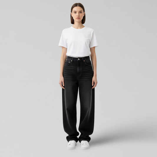 BLACK BAGGY JEANS