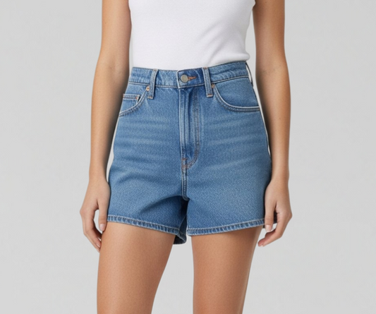 LIGHT BLUE DENIM SHORTS