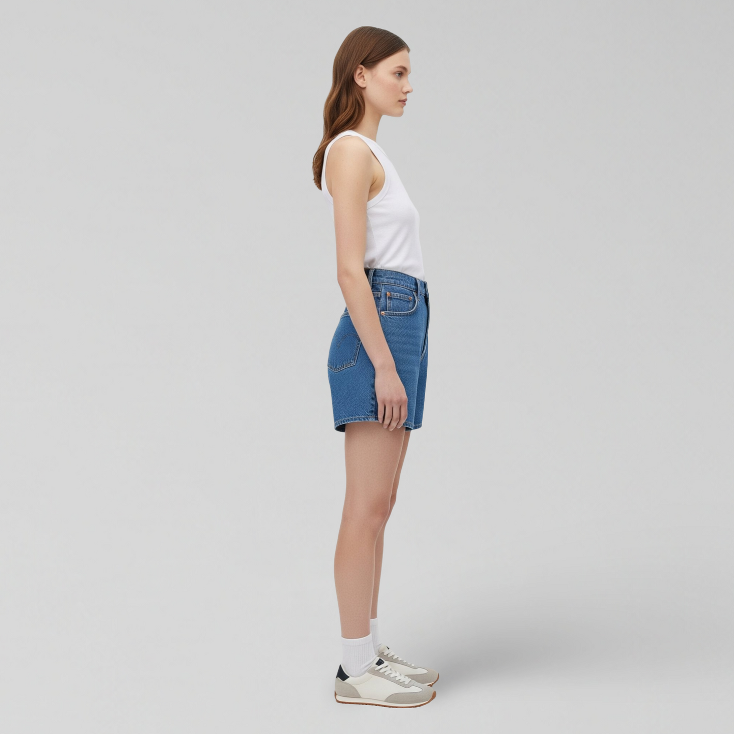 BLUE DENIM SHORTS