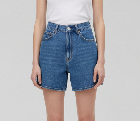 BLUE DENIM SHORTS