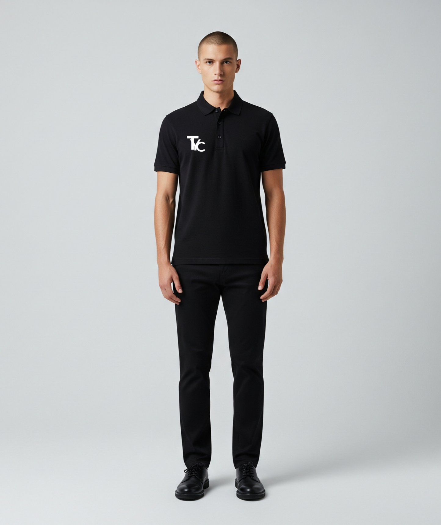 TYCONIUM BLACK POLO TSHIRT