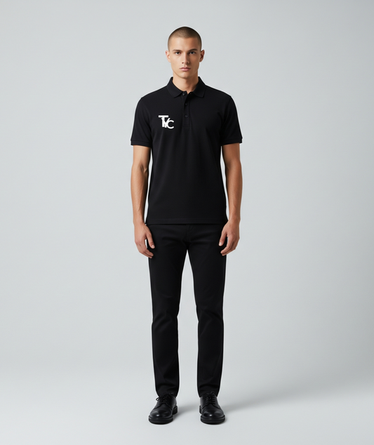 TYCONIUM BLACK POLO TSHIRT
