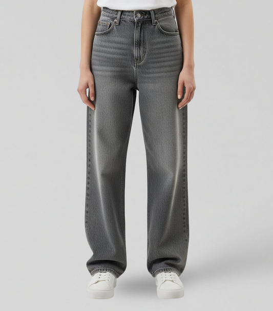 GREY BAGGY JEANS