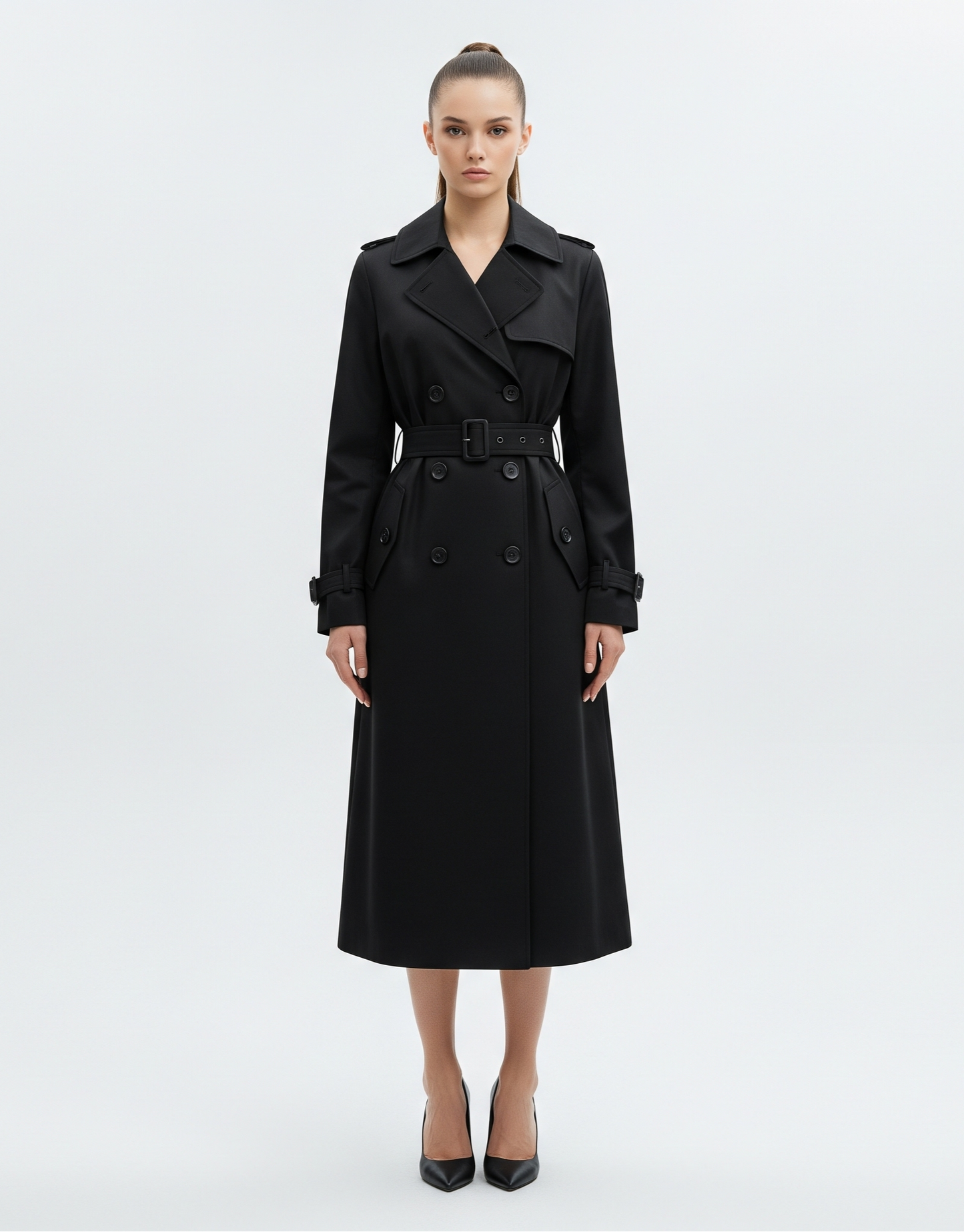 The Black Classic Trench Coat