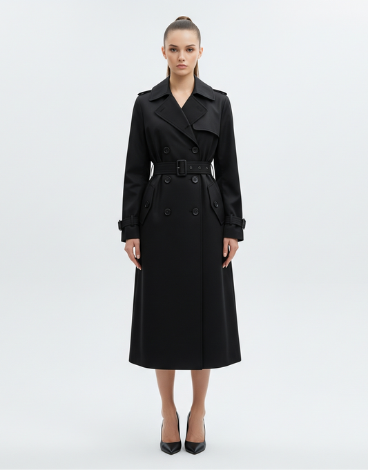 The Black Classic Trench Coat