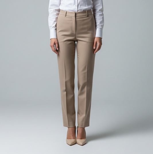 BEIGE FORMAL TROUSERS