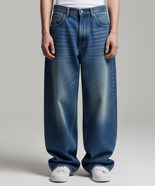 BLUE BAGGY JEANS