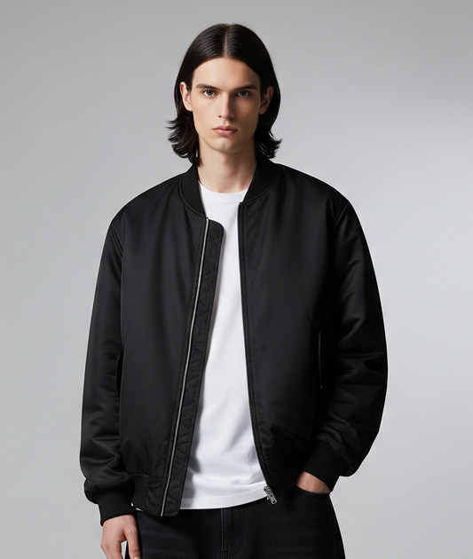BLACK BOMBER JACKET