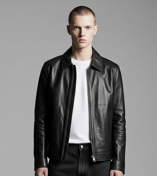 BLACK LEATHER JACKET