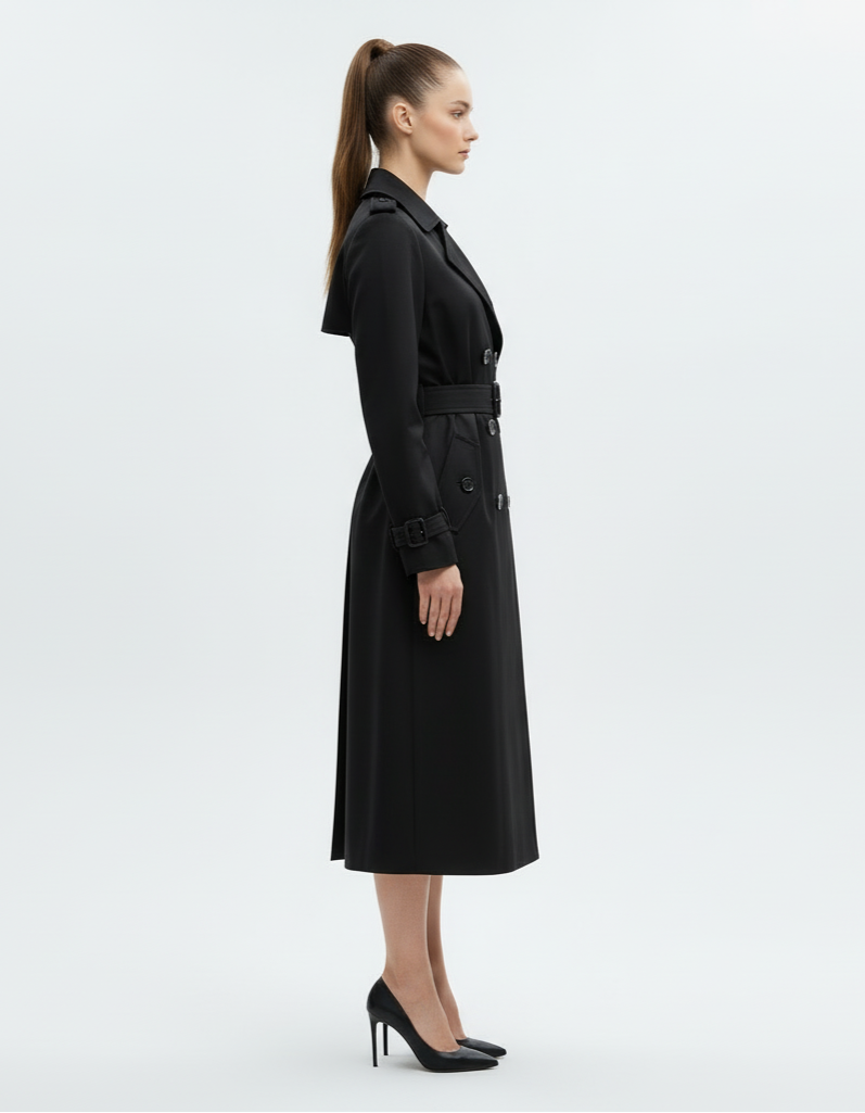 The Black Classic Trench Coat